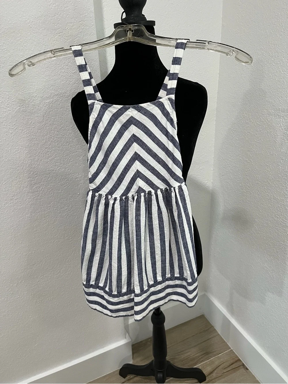 Carter's Navy and White Striped Sundress